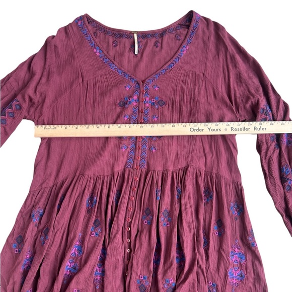 Free People Boho Arianna Embroidered Tunic Dress - Picture 6 of 8